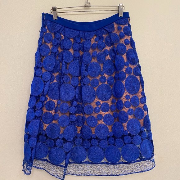 Anthropologie Eva Franco Albastru Lace Skirt - Picture 2 of 7